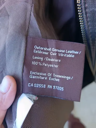 Chaqueta de Cuero Genuino Danier Leather - miniatura 4