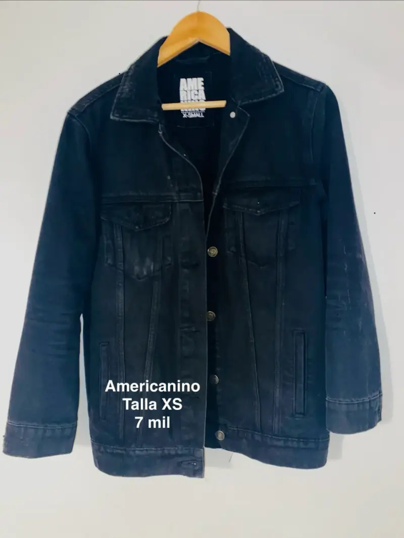 Chaqueta de mezclilla negra Americanino XS