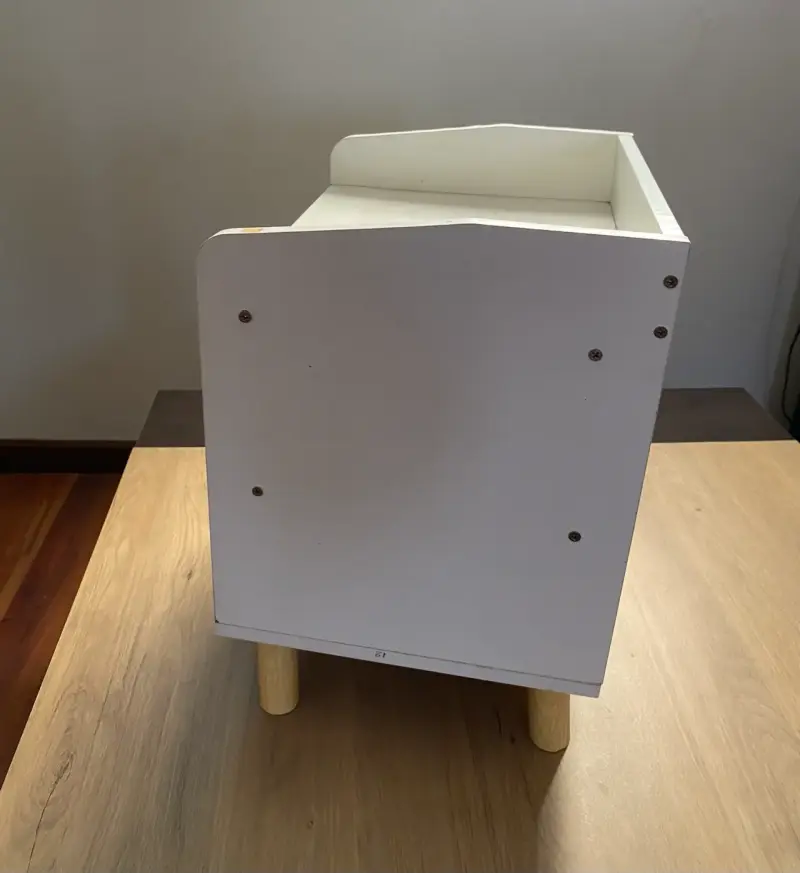Mesita baja de madera blanco - 2