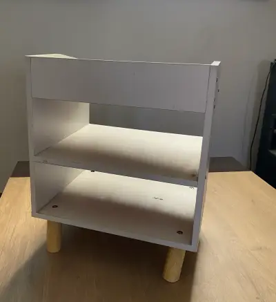 Mesita baja de madera blanco - miniatura 3