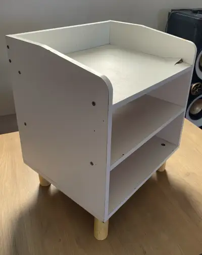 Mesita baja de madera blanco - miniatura 5