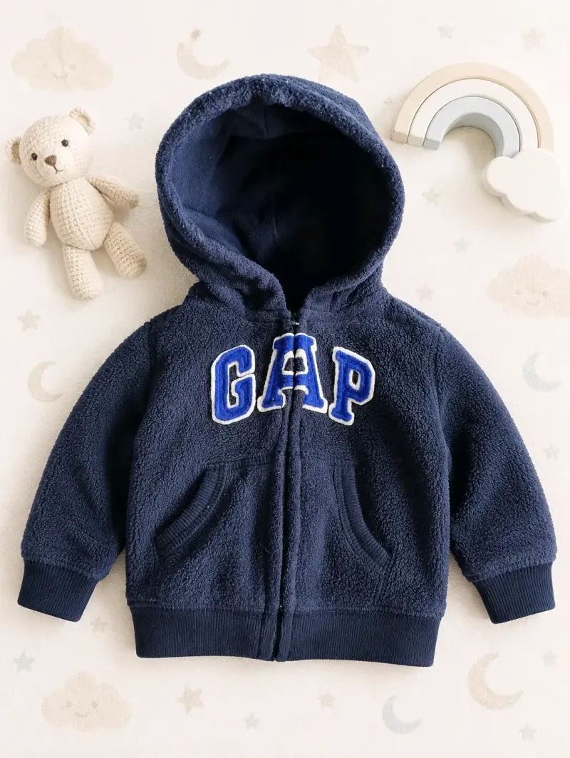 Polerón de niño GAP azul con capucha
