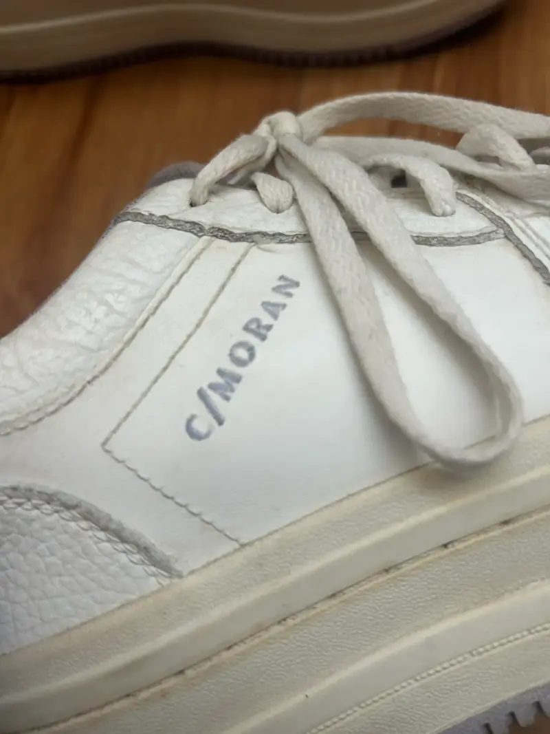 Zapatillas blancas de cuero c/moran - 2