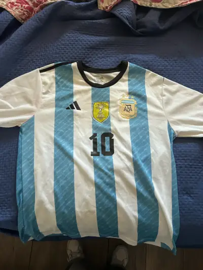 Camiseta de fútbol Argentina 2022 con número 10 - miniatura 1