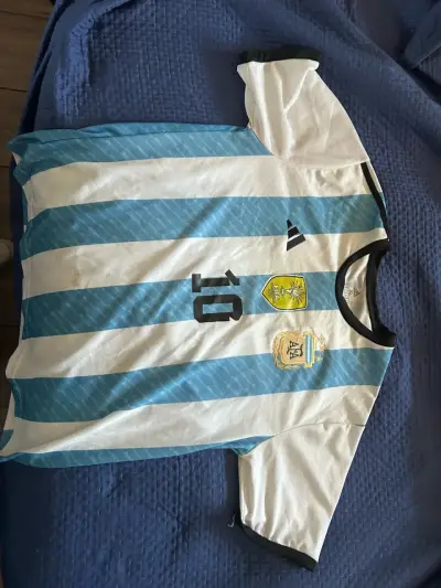 Camiseta de fútbol Argentina 2022 con número 10 - miniatura 2