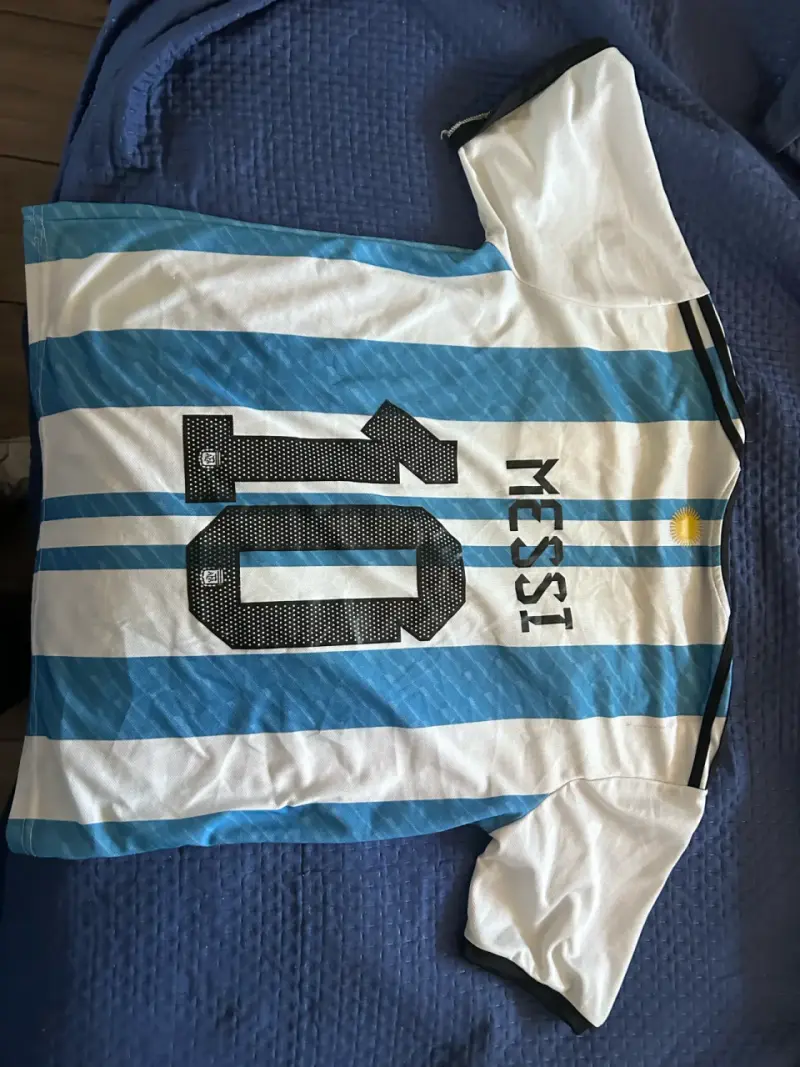 Camiseta de fútbol Argentina 2022 con número 10 - 3