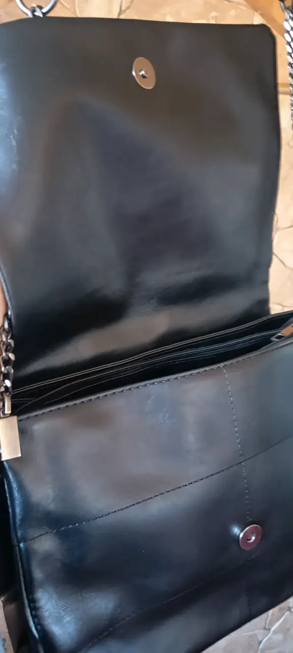 Cartera Negra estilo Zara - 3
