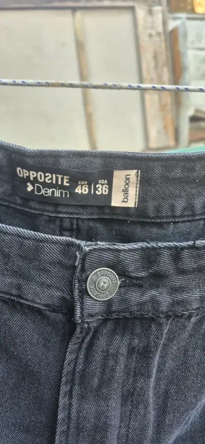 Jeans Balloon denim gris talla 46 nuevo - miniatura 2