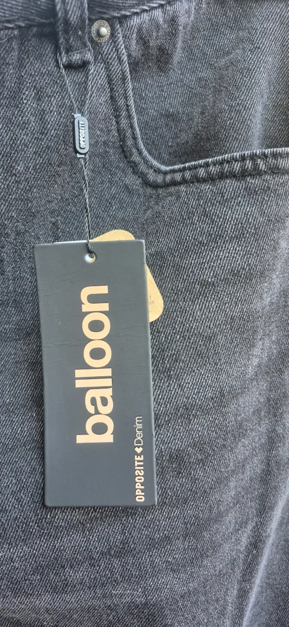 Jeans Balloon denim gris talla 46 nuevo - 3