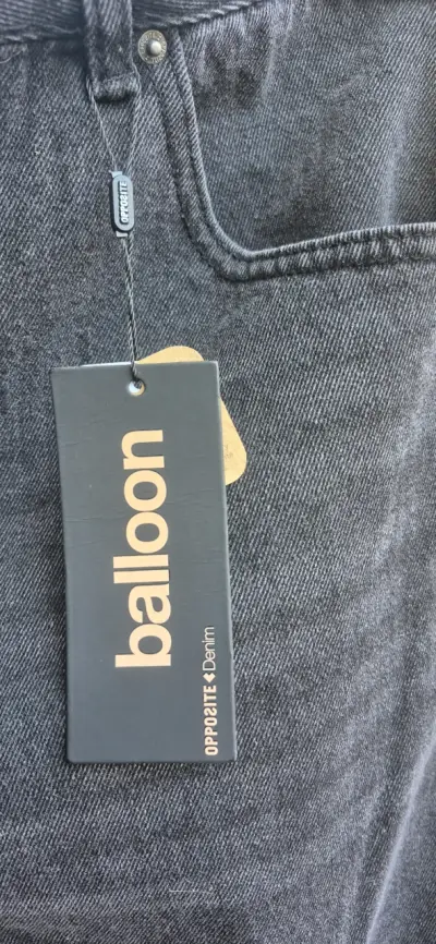 Jeans Balloon denim gris talla 46 nuevo - miniatura 3