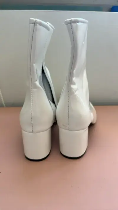 Botines blancos con cierre - miniatura 3