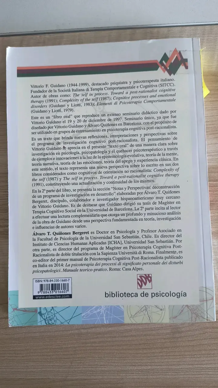 Libro El Modelo Cognitivo Post-Racionalista - 2