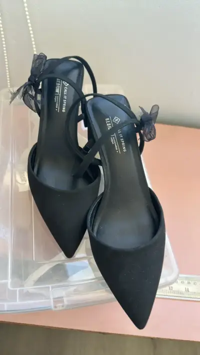 Zapatos de tacón negro con lazo Call It Spring - miniatura 4
