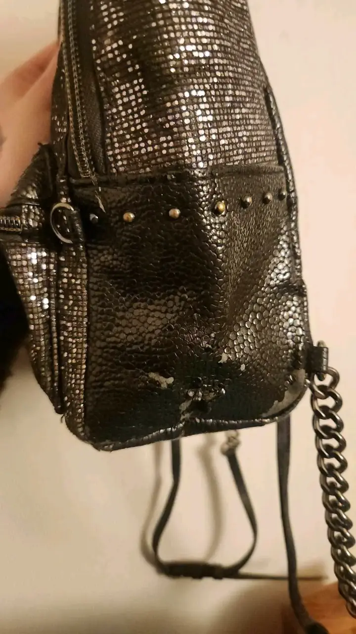 Mochila brillante Victoria's Secret negra - 5