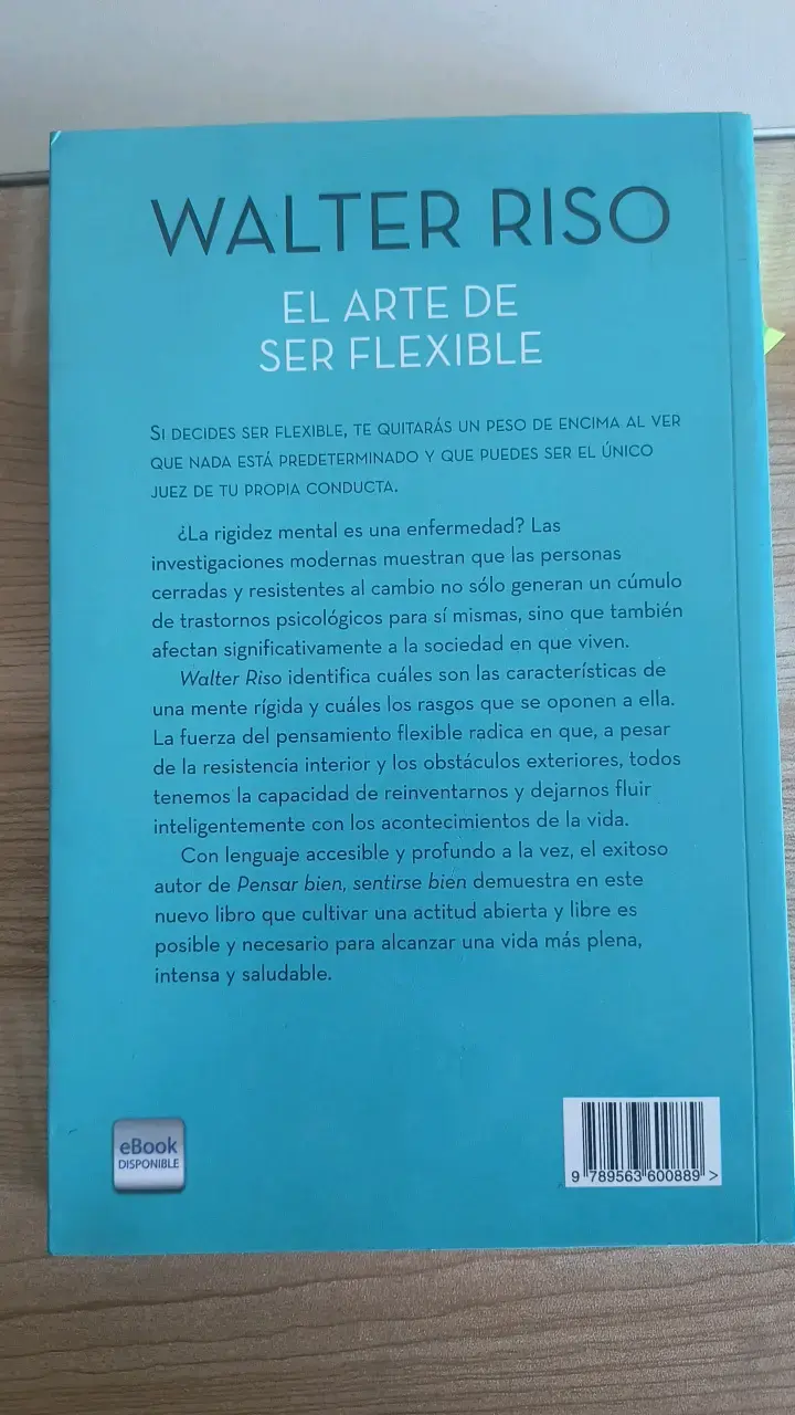 Libro 'El arte de ser flexible' de Walter Riso - 2