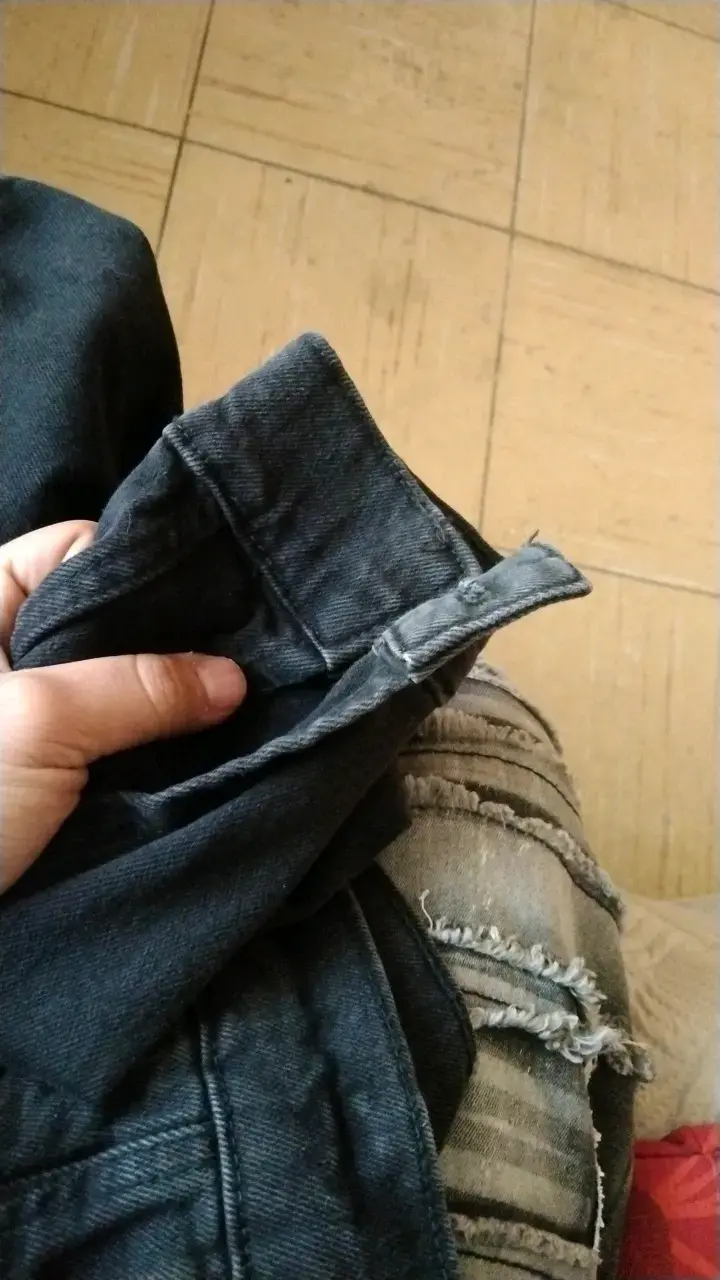 Chaqueta de mezclilla negra Zara para hombre - 4