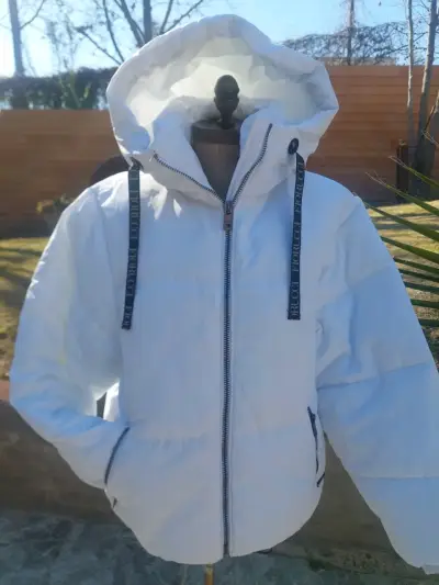 Chaqueta blanca con capucha Fiorucci - miniatura 1