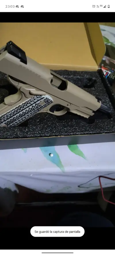 M1911 Airsoft, + 1 mag + GAS (Un poco usado) - miniatura 2