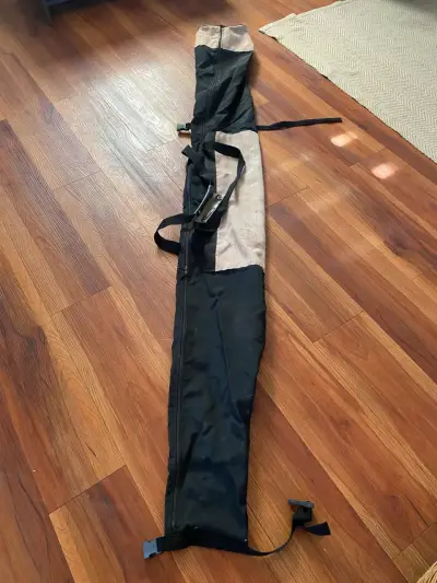 Funda para esquís negra con correas - miniatura 1