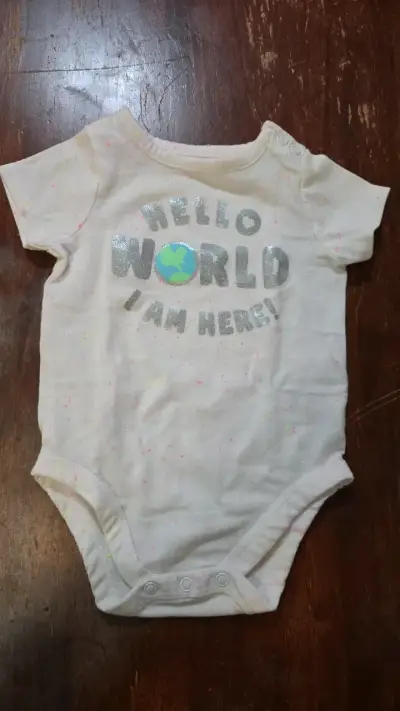 Body de bebé 'Hello World' blanco - miniatura 1