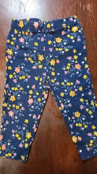 Leggings de bebé con estampado floral - miniatura 1