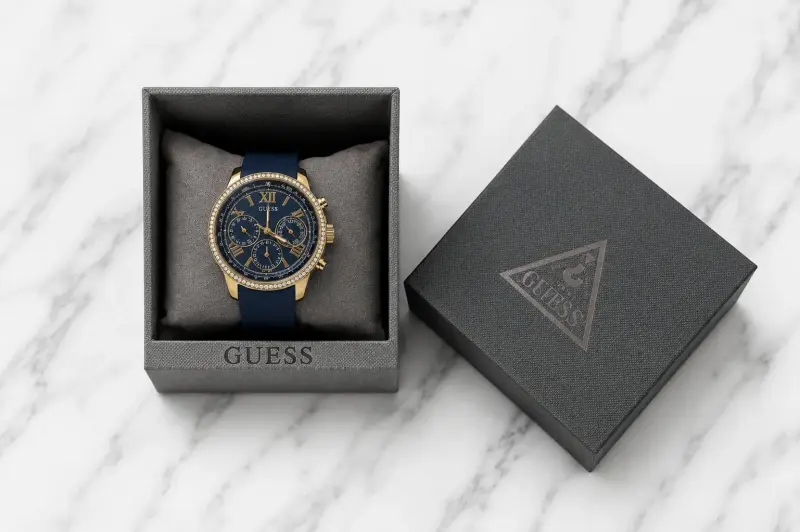 Reloj Guess dorado con correa azul - 2