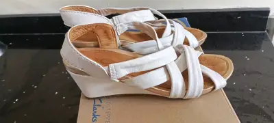 Sandalias de cuña blancas Gacel - miniatura 1