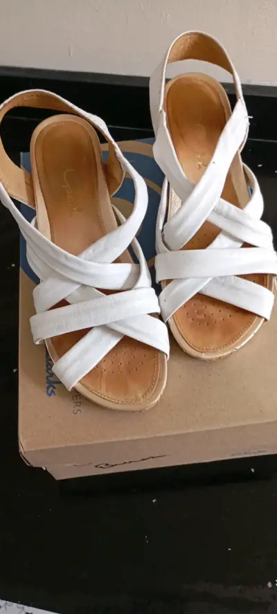 Sandalias de cuña blancas Gacel - miniatura 2