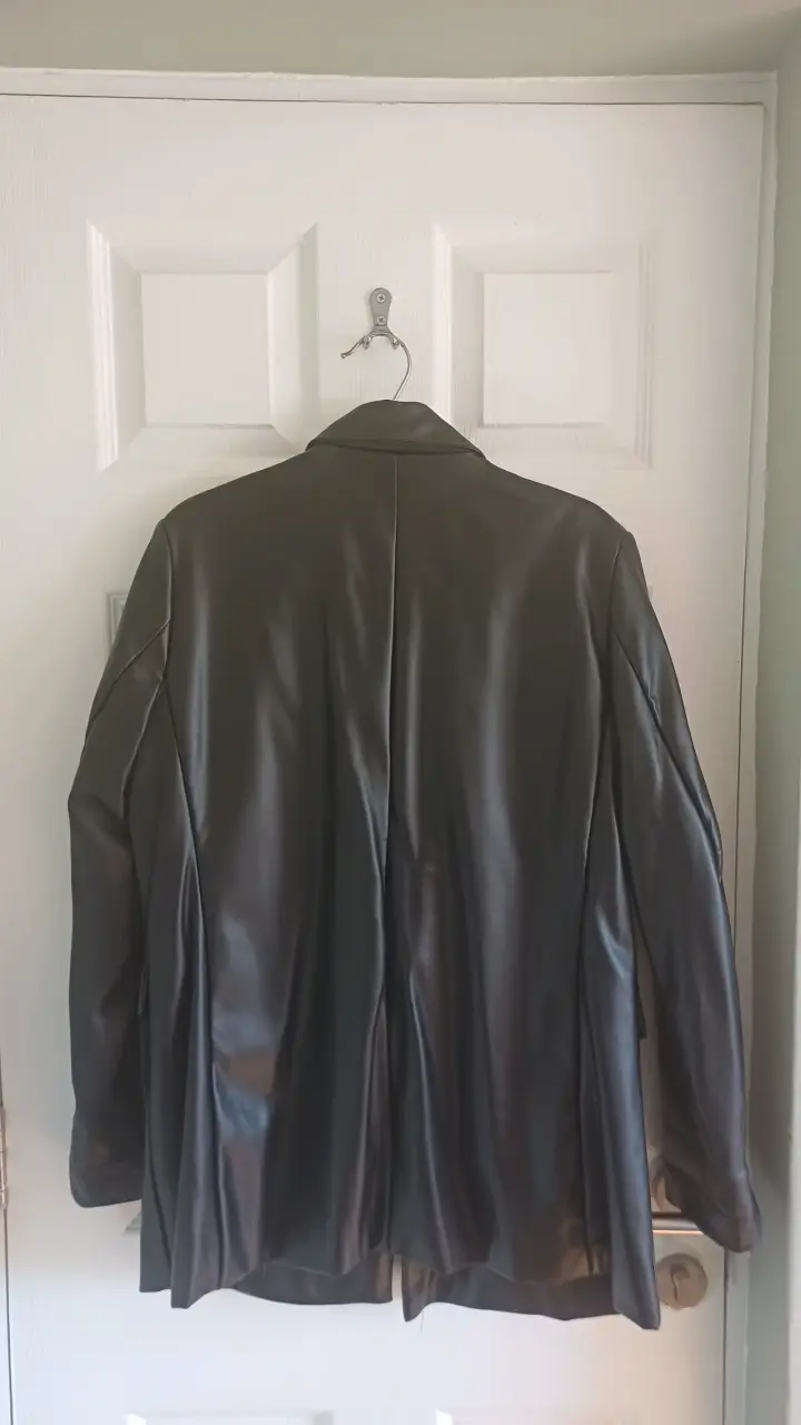 Blazer de cuero sintético negro Rolly Go - 2