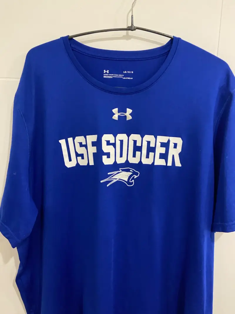 Polera azul Under Armour USF Soccer Talla L - 1