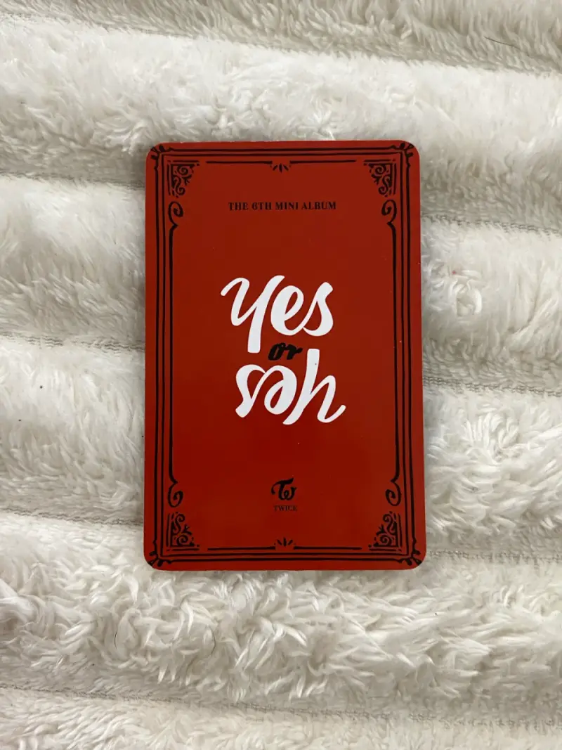Photocard jeongyeon yes or yes Twice - 2