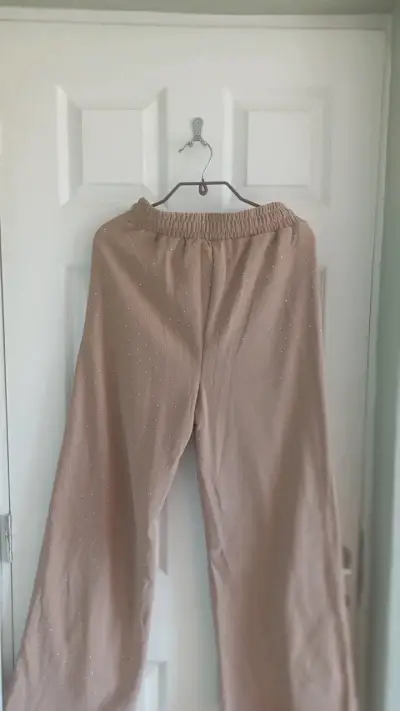 Pantalones beige con puntos RoseOnly - miniatura 2