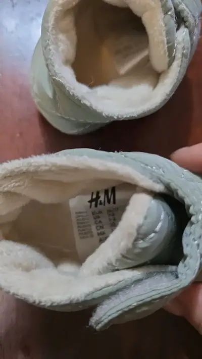 Zapatos de bebé acolchados verde agua - miniatura 3