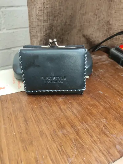 Monedero de cuero Eurostyle negro - miniatura 1