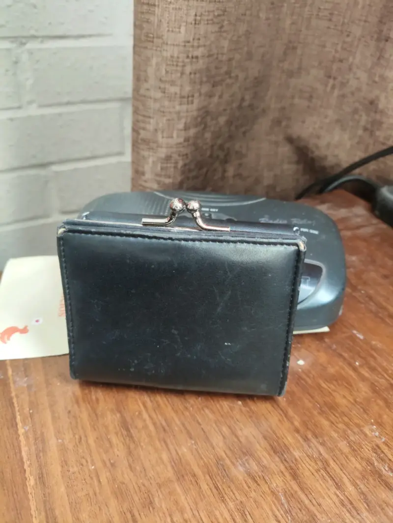 Monedero de cuero Eurostyle negro - 2