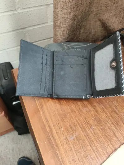 Monedero de cuero Eurostyle negro - miniatura 3