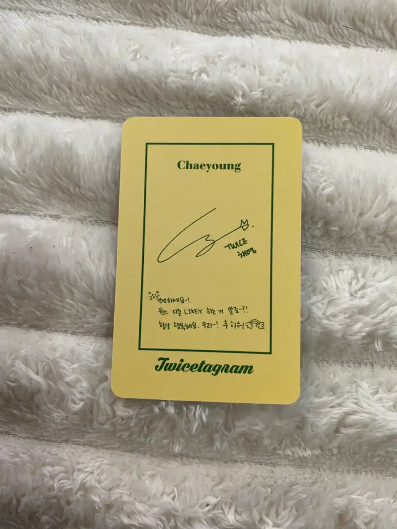 Photocard Chaeyoung twicetagram 🎀 - 2