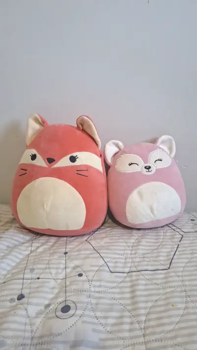 Set de peluches Squishmallows zorro y oso - miniatura 1