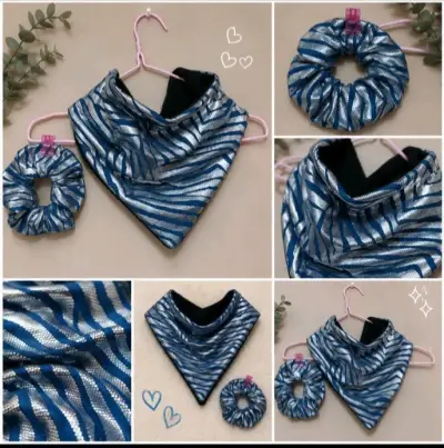 CONJUNTO DE BANDANA MAS SCRUNCHIE - miniatura 1