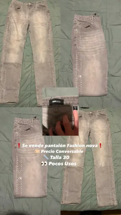 Jeans grises Fashion Nova - miniatura 1