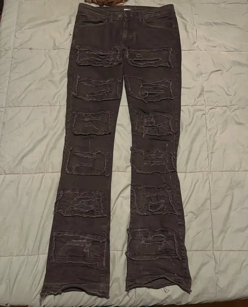 Jeans acampanados Fashion Nova negros - 2