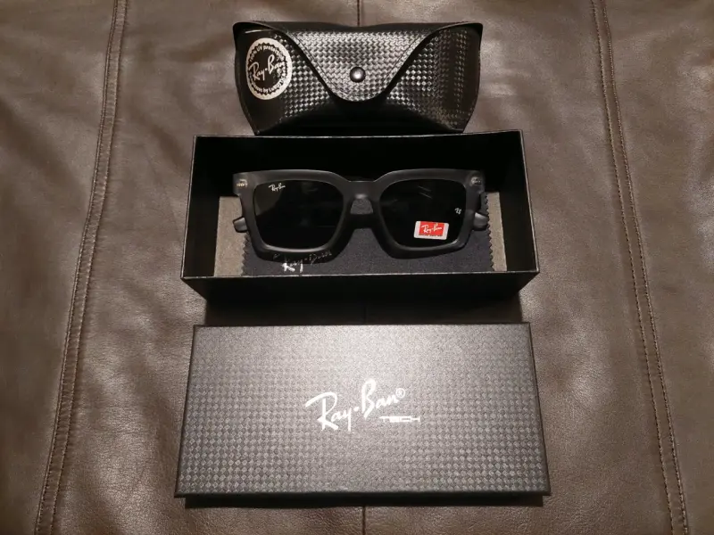 Gafas de sol Ray-Ban gris mate - 4