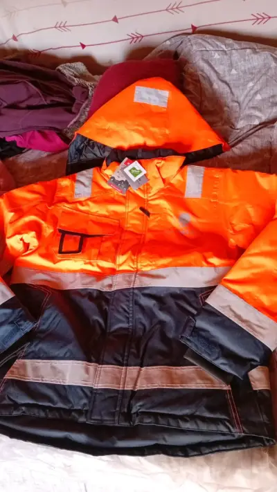 Chaqueta de seguridad reflectante naranja - miniatura 1