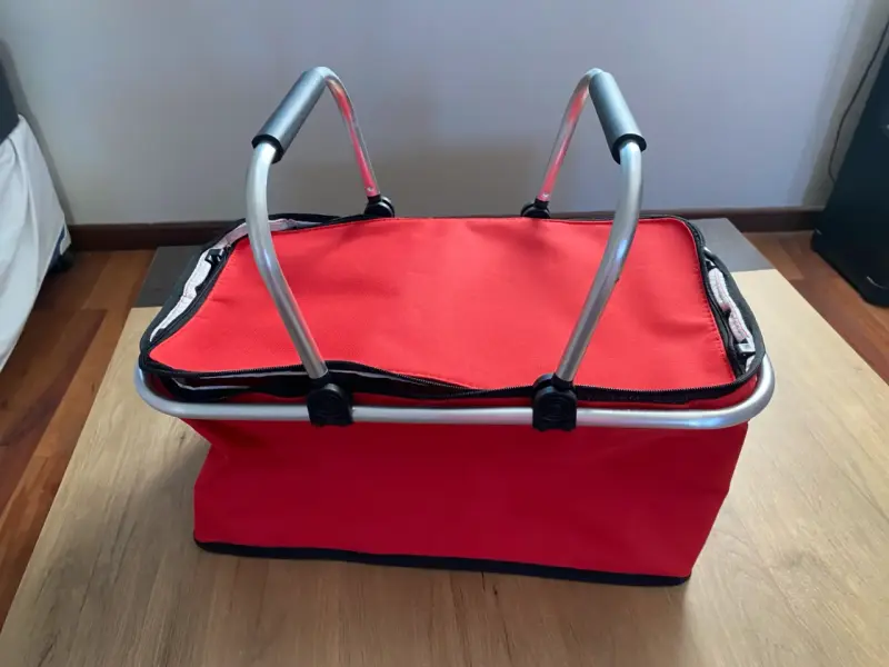 Cesto térmico plegable rojo - 2