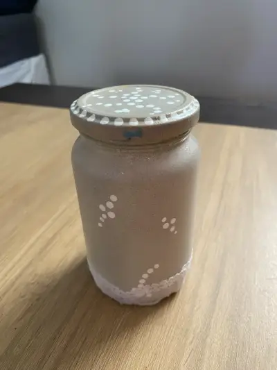 Frasco decorativo con encaje y perlas - miniatura 2