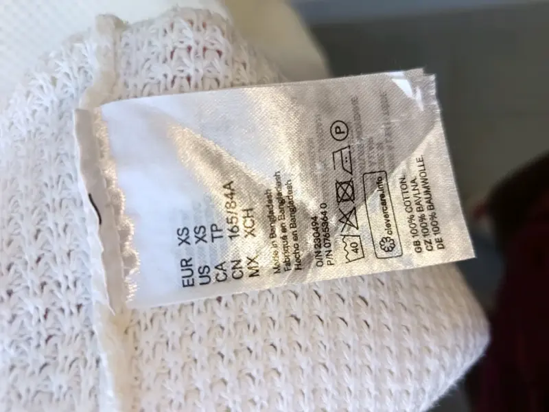 Suéter blanco de punto grueso unisex - 3