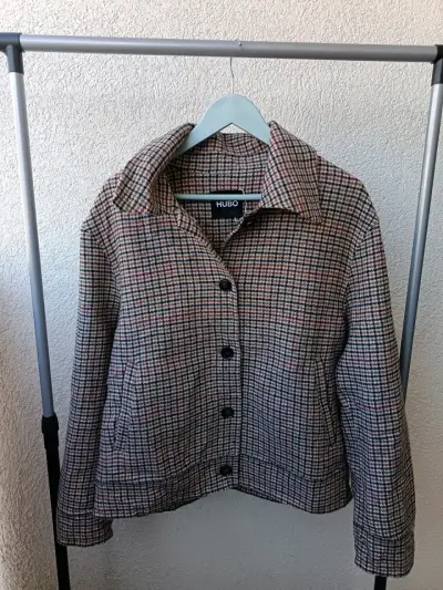 Chaqueta a cuadros Hubo para mujer - miniatura 1