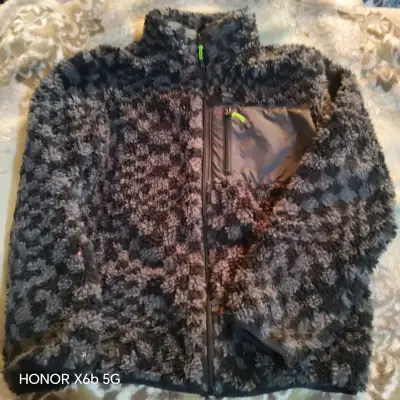 Chaqueta peludo gris C/ bolsillo cierreTALLA 14-15 - miniatura 1