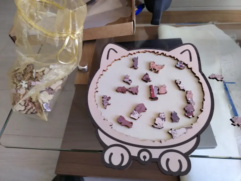 Puzzle con diseño de gatos - 4