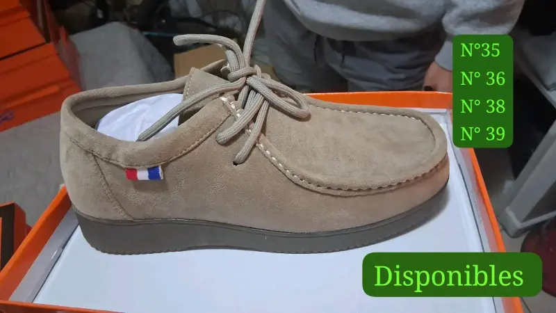 Zapatos de cuero Thunder en negro y beige - 3